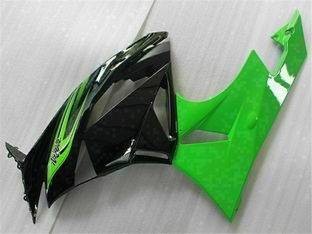 Green Black 09-12 ZX6R Motorcycle Fairings Green Black 09-12 ZX6R Motorcycle Fairings