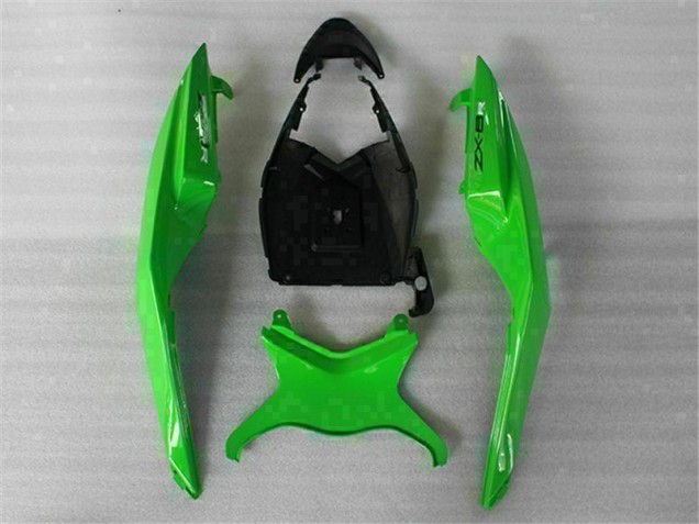 Green Black 09-12 ZX6R Motorcycle Fairings Green Black 09-12 ZX6R Motorcycle Fairings