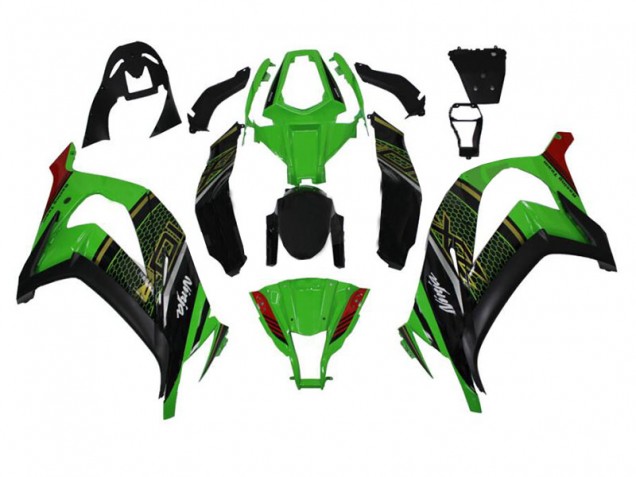 Green Black 11-15 ZX10R Motorcycle Fairing