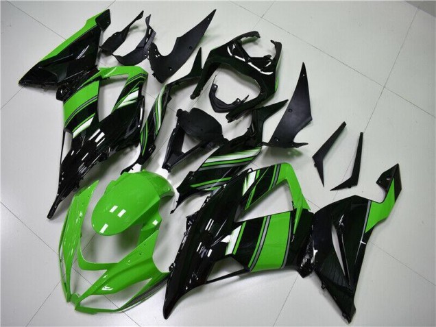 Green Black 13-18 ZX6R Motorcycle Fairings