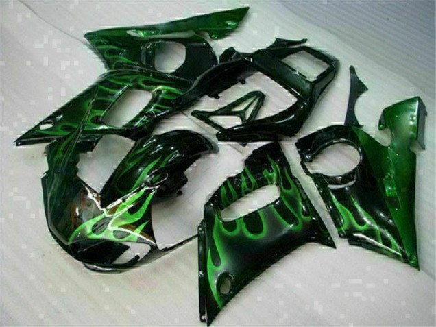 Green Black 98-02 YZF R6 Motorcycle Fairings Green Black 98-02 YZF R6 Motorcycle Fairings