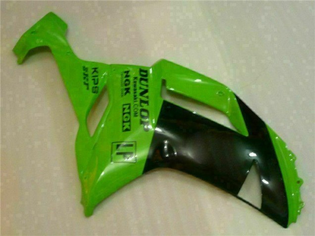 Green Black Dunlop 07-08 ZX6R Motorcycle Fairings Green Black Dunlop 07-08 ZX6R Motorcycle Fairings