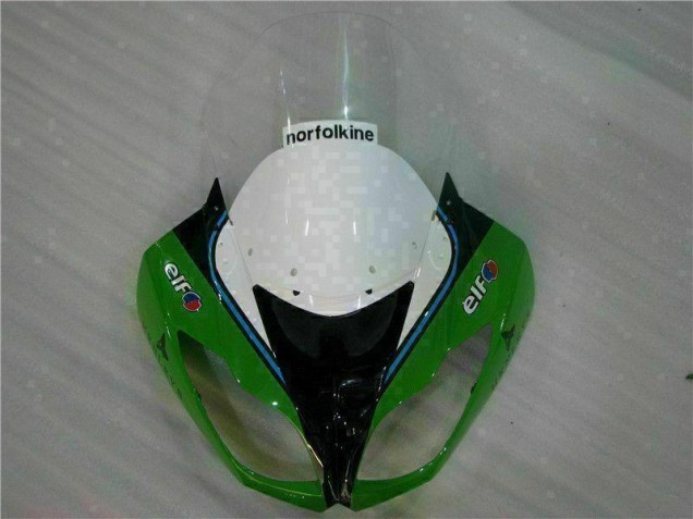 Green Black LeoVince 09-12 ZX6R Motorcycle Fairings Green Black LeoVince 09-12 ZX6R Motorcycle Fairings