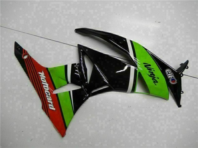 Green Black Red 09-12 ZX6R Motorcycle Fairings