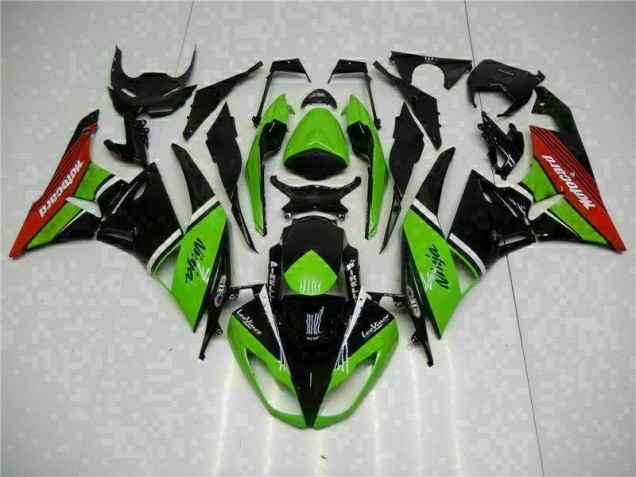 Green Black Red 09-12 ZX6R Motorcycle Fairings