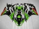 Green Black Red 09-12 ZX6R Motorcycle Fairings