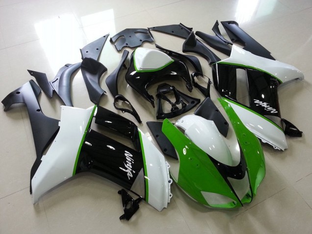 Green Black White 07-08 ZX6R Motorcycle Fairings Green Black White 07-08 ZX6R Motorcycle Fairings