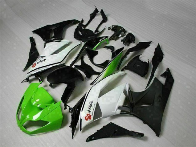 Green Black White 25 09-12 ZX6R Motorcycle Fairings Green Black White 25 09-12 ZX6R Motorcycle Fairings
