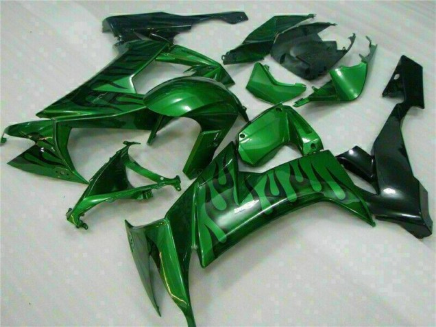 Green Flame 08-10 ZX10R Motorcycle Fairings