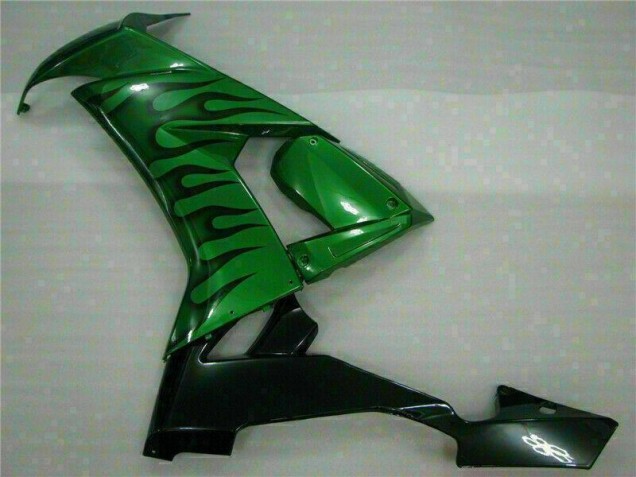 Green Flame 08-10 ZX10R Motorcycle Fairings