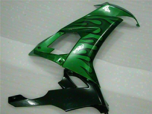 Green Flame 08-10 ZX10R Motorcycle Fairings