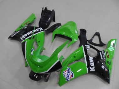 Green Fuchs 03-04 ZX6R Motorcycle Fairings