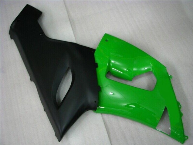 Green Matte Black 05-06 ZX6R Motorcycle Fairings Green Matte Black 05-06 ZX6R Motorcycle Fairings