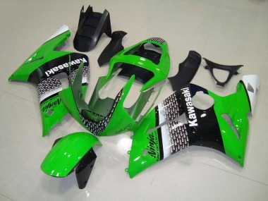 Green Nakano 03-04 ZX6R Motorcycle Fairings
