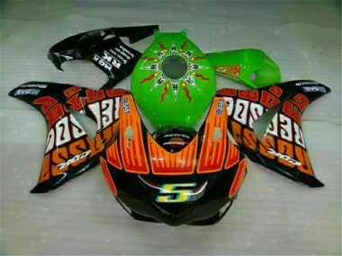 Green Orange 08-11 CBR1000RR Motorcycle Fairings