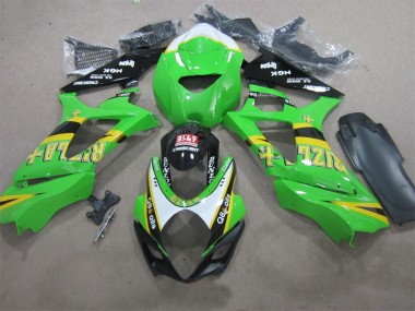 Green Rizla Q8 Oils 07-08 GSXR 1000 Motorcycle Fairings