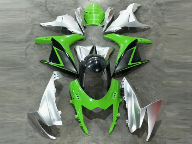 Green Silver 11-21 GSXR 600/750 Motorcycle Fairing Green Silver 11-21 GSXR 600/750 Motorcycle Fairing