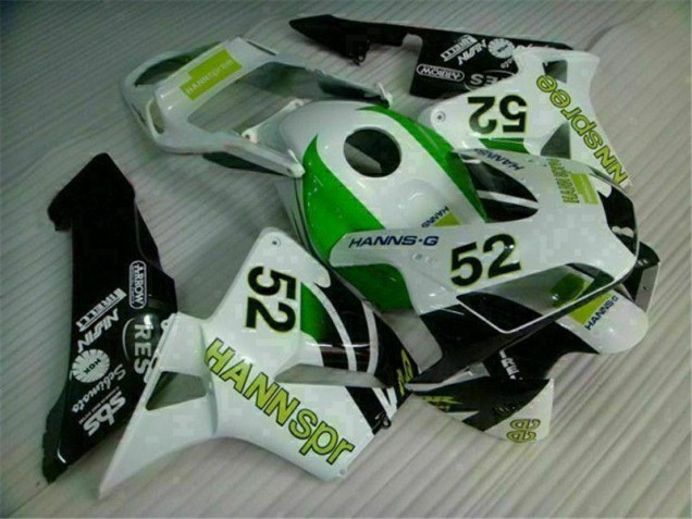 Green White Black 03-04 CBR600RR Motorcycle Fairings Green White Black 03-04 CBR600RR Motorcycle Fairings