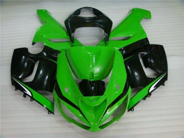 Green White Black 05-06 ZX6R Motorcycle Fairings Green White Black 05-06 ZX6R Motorcycle Fairings