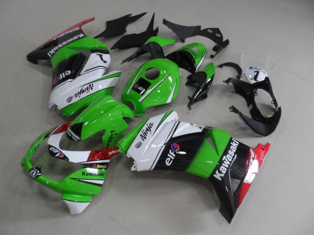 Green White Black 08-12 ZX250R Motorcycle Fairing