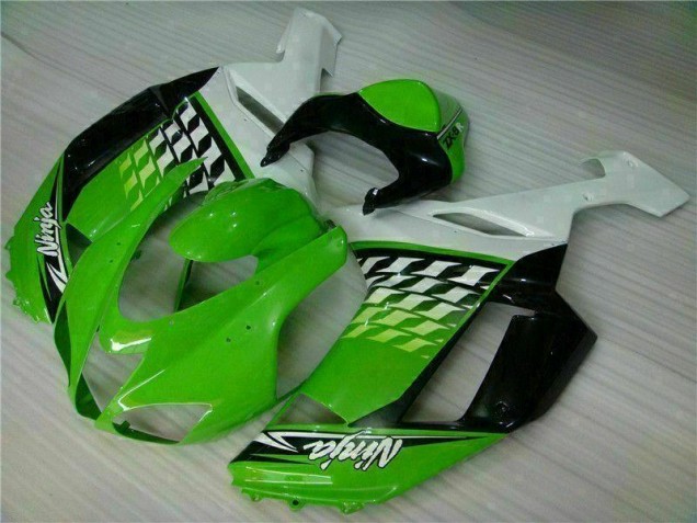 Green White Ninja 07-08 ZX6R Motorcycle Fairings Green White Ninja 07-08 ZX6R Motorcycle Fairings