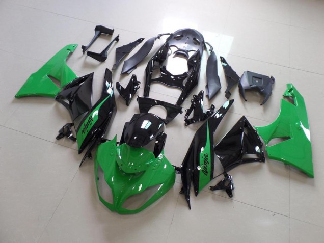 Green and Black 09-12 ZX6R Motorcycle Fairings Green and Black 09-12 ZX6R Motorcycle Fairings