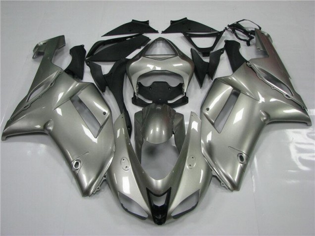 Grey 07-08 ZX6R Motorcycle Fairings Grey 07-08 ZX6R Motorcycle Fairings
