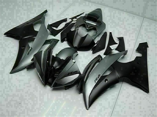 Grey Black 08-16 YZF R6 Motorcycle Fairings Grey Black 08-16 YZF R6 Motorcycle Fairings