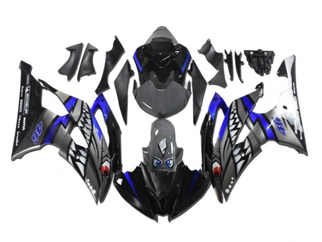 Grey Blue Shark 08-16 YZF R6 Motorcycle Fairings Grey Blue Shark 08-16 YZF R6 Motorcycle Fairings