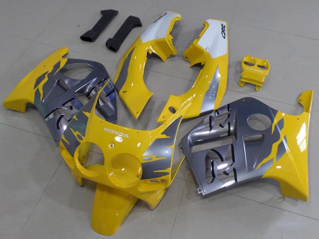 Grey Yellow 1988-1989 CBR250RR MC19 Motorcycle Fairings Grey Yellow 1988-1989 CBR250RR MC19 Motorcycle Fairings