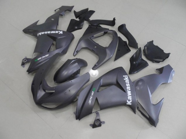 Grey with White Decals 06-07 ZX10R Motorcycle Fairings Grey with White Decals 06-07 ZX10R Motorcycle Fairings