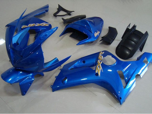 Light Blue 03-04 ZX6R Motorcycle Fairings