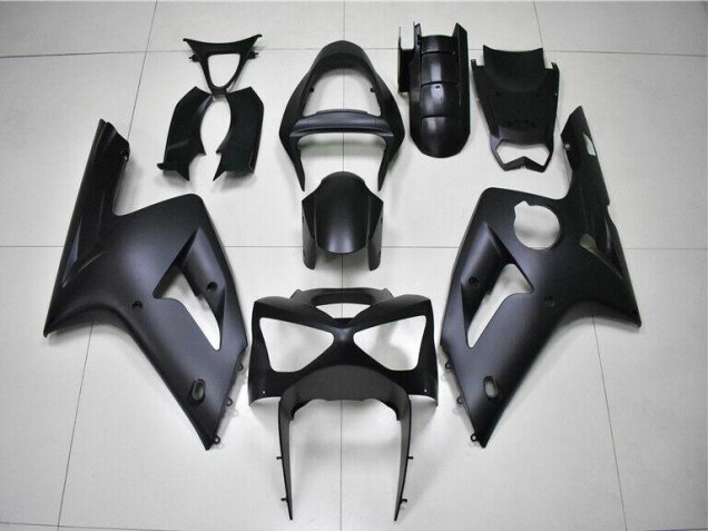 Matte Black 03-04 ZX6R Motorcycle Fairings Matte Black 03-04 ZX6R Motorcycle Fairings