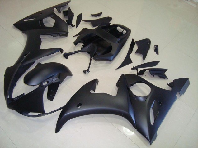 Matte Black 03-05 YZF R6 Motorcycle Fairings Matte Black 03-05 YZF R6 Motorcycle Fairings