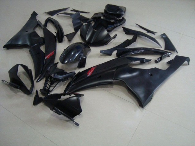 Matte Black Glossy Black 08-16 YZF R6 Motorcycle Fairings Matte Black Glossy Black 08-16 YZF R6 Motorcycle Fairings