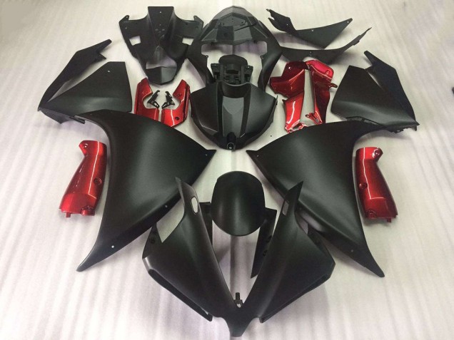 Matte Black Glossy Red 09-11 YZF R1 Motorcycle Fairings Matte Black Glossy Red 09-11 YZF R1 Motorcycle Fairings