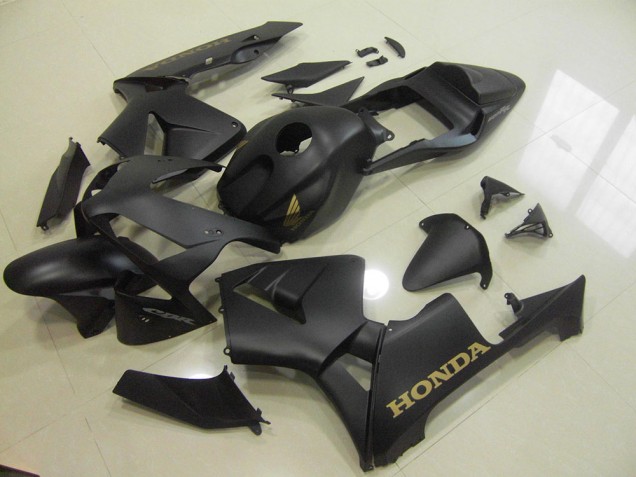 Matte Black Gold 03-04 CBR600RR Motorcycle Fairings Matte Black Gold 03-04 CBR600RR Motorcycle Fairings