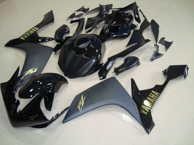 Matte Black Gold 07-08 YZF R1 Motorcycle Fairings Matte Black Gold 07-08 YZF R1 Motorcycle Fairings