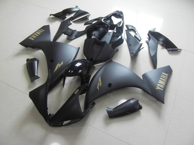 Matte Black Gold Sticker 12-14 YZF R1 Motorcycle Fairings Matte Black Gold Sticker 12-14 YZF R1 Motorcycle Fairings