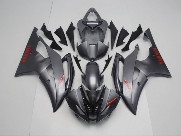 Matte Black Grey 08-16 YZF R6 Motorcycle Fairings Matte Black Grey 08-16 YZF R6 Motorcycle Fairings