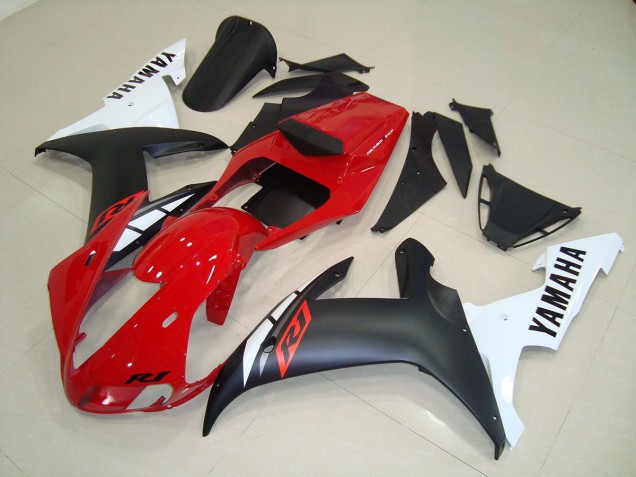 Matte Black Red 02-03 YZF R1 Motorcycle Fairings Matte Black Red 02-03 YZF R1 Motorcycle Fairings