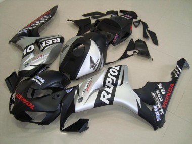 Matte Black Silver Repsol 06-07 CBR1000RR Motorcycle Fairings