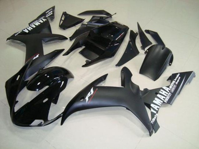 Matte Black White 02-03 YZF R1 Motorcycle Fairings
