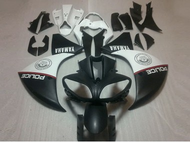 Matte Black White 09-11 YZF R1 Motorcycle Fairings