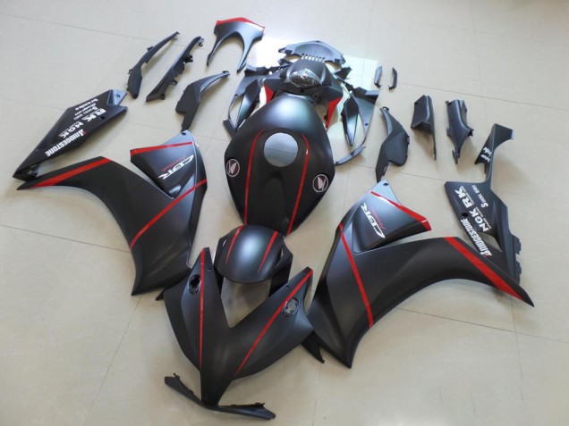 Matte Bladk with Red Stripe 12-16 CBR1000RR Motorcycle Fairings Matte Bladk with Red Stripe 12-16 CBR1000RR Motorcycle Fairings