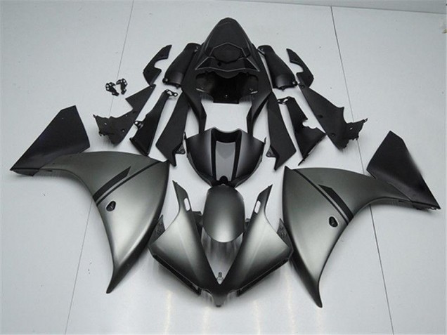 Matte Grey Black 12-14 YZF R1 Motorcycle Fairings Matte Grey Black 12-14 YZF R1 Motorcycle Fairings
