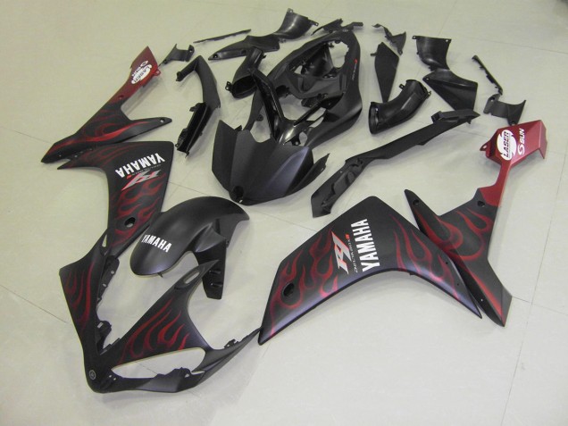 Matte Red Flame 07-08 YZF R1 Motorcycle Fairings