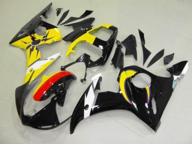 Moon Black Yellow 03-05 YZF R6 Motorcycle Fairings