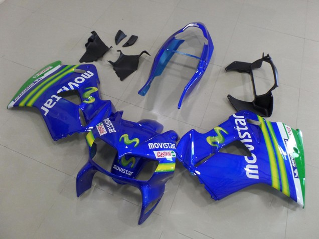 Movistar 98-01 VFR800 Motorcycle Fairings Movistar 98-01 VFR800 Motorcycle Fairings