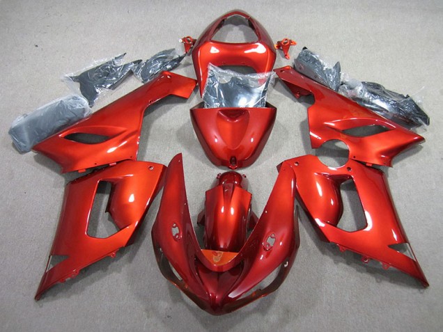 Orange 05-06 ZX6R Motorcycle Fairing Orange 05-06 ZX6R Motorcycle Fairing